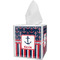 Nautical Anchors & Stripes Tissue Box Cover (Personalized)
