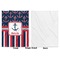 Nautical Anchors & Stripes Baby Blanket (Single Sided - Printed Front, White Back)