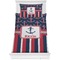 Nautical Anchors & Stripes Bedding Set (Twin)