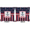 Nautical Anchors & Stripes Burlap Pillow Approval