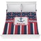 Nautical Anchors & Stripes Comforter - Full / Queen (Personalized)
