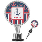 Nautical Anchors & Stripes Wine Bottle Stopper (Personalized)