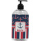 Nautical Anchors & Stripes Plastic Soap / Lotion Dispenser (Personalized)