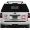 Nautical Anchors & Stripes Personalized Square Car Magnets on Ford Explorer