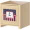 Nautical Anchors & Stripes Square Wall Decal on Wooden Cabinet