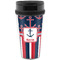 Nautical Anchors & Stripes Acrylic Travel Mug without Handle (Personalized)