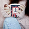 Nautical Anchors & Stripes 11oz Coffee Mug - LIFESTYLE