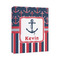 Nautical Anchors & Stripes Canvas Print - 11x14 (Personalized)