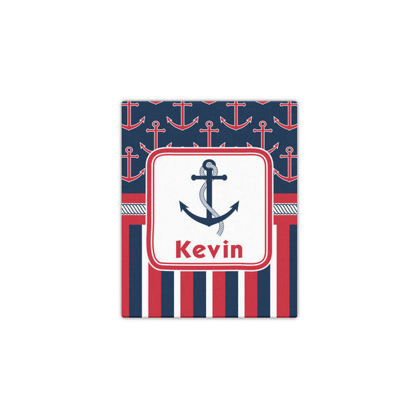Nautical Anchors & Stripes 11x14 - Canvas Print - Front View