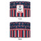 Nautical Anchors & Stripes 12" Drum Lampshade - APPROVAL (Fabric)