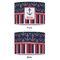 Nautical Anchors & Stripes 12" Drum Lampshade - APPROVAL (Poly Film)