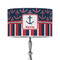 Nautical Anchors & Stripes 12" Drum Lamp Shade - Poly-film (Personalized)