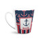 Nautical Anchors & Stripes 12 Oz Latte Mug - Front