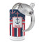 Nautical Anchors & Stripes 12 oz Stainless Steel Sippy Cups - Top Off