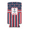 Nautical Anchors & Stripes Can Cooler (tall 12 oz) (Personalized)