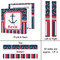 Nautical Anchors & Stripes 12x12 - Canvas Print - Approval