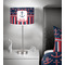 Nautical Anchors & Stripes 13 inch drum lamp shade - in room