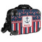 Nautical Anchors & Stripes 15" Hard Shell Briefcase - FRONT