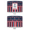 Nautical Anchors & Stripes 16" Drum Lampshade - APPROVAL (Poly Film)