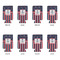 Nautical Anchors & Stripes 16oz Can Sleeve - Set of 4 - APPROVAL