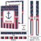 Nautical Anchors & Stripes 16x20 - Canvas Print - Approval