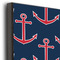 Nautical Anchors & Stripes 16x20 Wood Print - Closeup