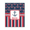Nautical Anchors & Stripes 16x20 Wood Print - Front View