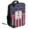 Nautical Anchors & Stripes 18" Hard Shell Backpacks - ANGLED VIEW