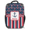 Nautical Anchors & Stripes 18" Hard Shell Backpacks - FRONT