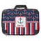 Nautical Anchors & Stripes 18" Laptop Briefcase - FRONT