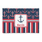 Nautical Anchors & Stripes 2'x3' Patio Rug - Front/Main