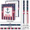 Nautical Anchors & Stripes 20x24 - Canvas Print - Approval