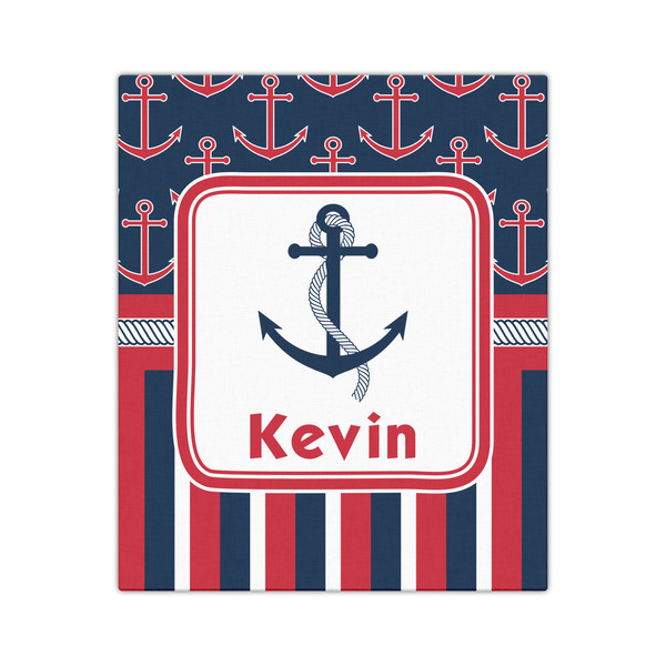 Nautical Anchors & Stripes 20x24 - Canvas Print - Front View