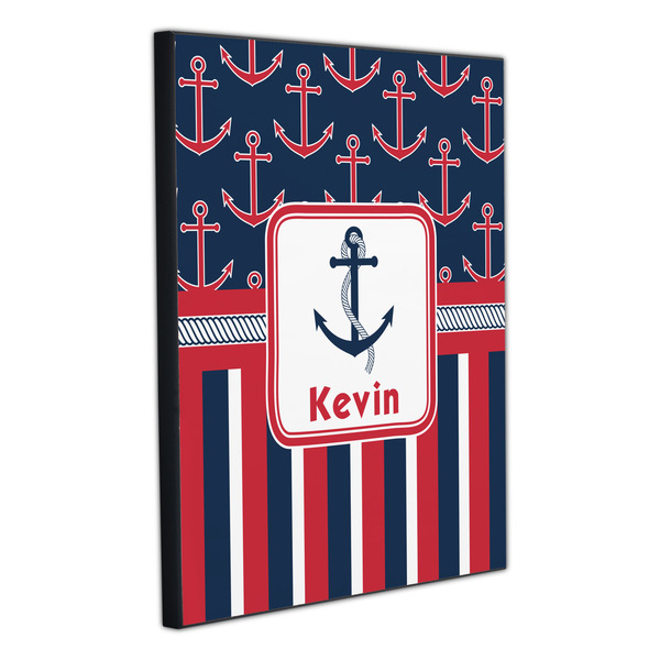 Nautical Anchors & Stripes 20x24 Wood Print - Angle View