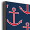 Nautical Anchors & Stripes 20x24 Wood Print - Closeup