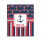 Nautical Anchors & Stripes 20x24 Wood Print - Front View
