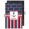 Nautical Anchors & Stripes 20x30 Wood Print - Front & Back View