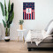 Nautical Anchors & Stripes 20x30 Wood Print - In Context