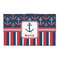 Nautical Anchors & Stripes 3'x5' Patio Rug - Front/Main