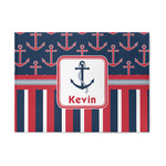 Nautical Anchors & Stripes Area Rug (Personalized)