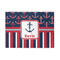 Nautical Anchors & Stripes 5' x 7' Patio Rug (Personalized)