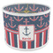 Nautical Anchors & Stripes 8" Drum Lampshade - ANGLE Poly-Film