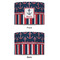 Nautical Anchors & Stripes 8" Drum Lampshade - APPROVAL (Fabric)