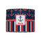 Nautical Anchors & Stripes 8" Drum Lampshade - FRONT (Fabric)
