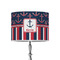 Nautical Anchors & Stripes 8" Drum Lamp Shade - Poly-film (Personalized)