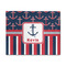 Nautical Anchors & Stripes 8'x10' Patio Rug - Front/Main