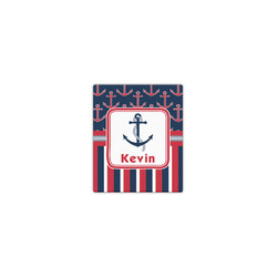 Nautical Anchors & Stripes Canvas Print - 8x10 (Personalized)
