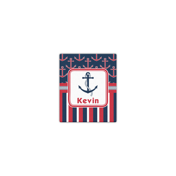Custom Nautical Anchors & Stripes Canvas Print - 8x10 (Personalized)
