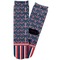 Nautical Anchors & Stripes Adult Crew Socks - Single Pair - Front and Back