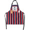 Nautical Anchors & Stripes Apron - Flat with Props (MAIN)